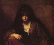 Jean-Baptiste Santerre A Young Woman in a Shawl oil painting